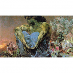 Demon Seated, Mikhail Vrubel, 1890